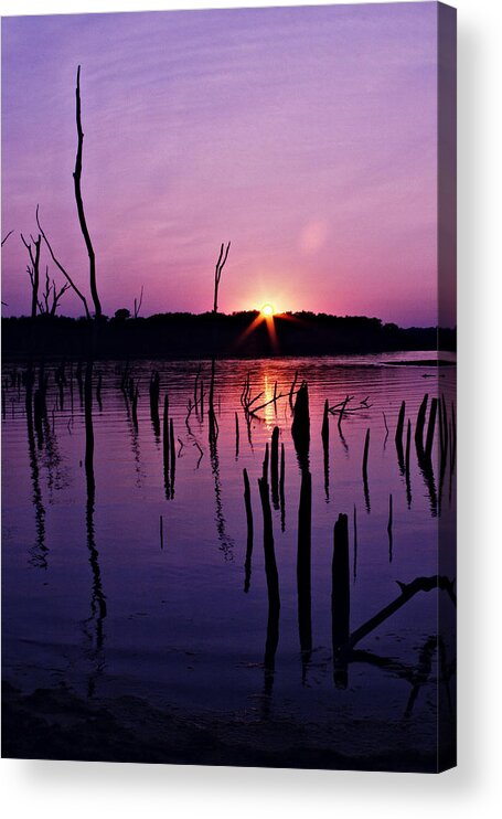 Waterscape Acrylic Print featuring the photograph Longview Shore by Stephanie Hollingsworth