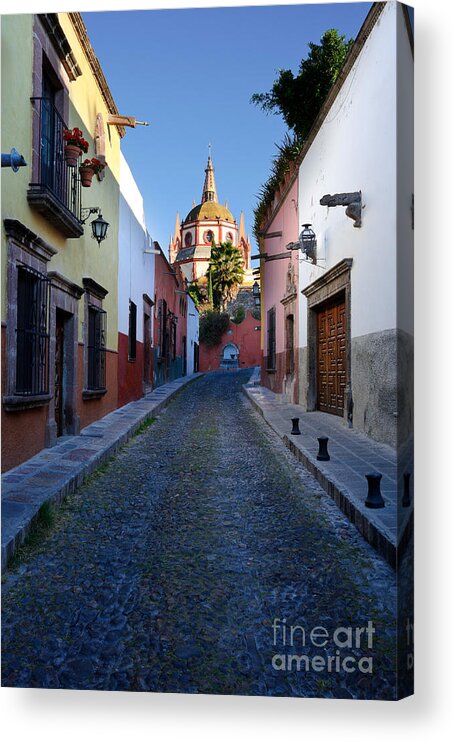 Travel Acrylic Print featuring the photograph Looking Down Aldama Street, Mexico by John Shaw