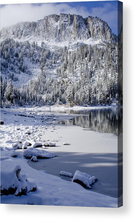 Snow Acrylic Print featuring the photograph Looking Over Mcleod by Chris Brannen