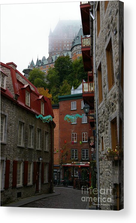 Quebec Acrylic Print featuring the photograph Lower City Quebec by Tannis Baldwin