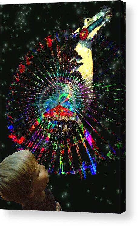 Magic Acrylic Print featuring the digital art Magic Faire by Lisa Yount