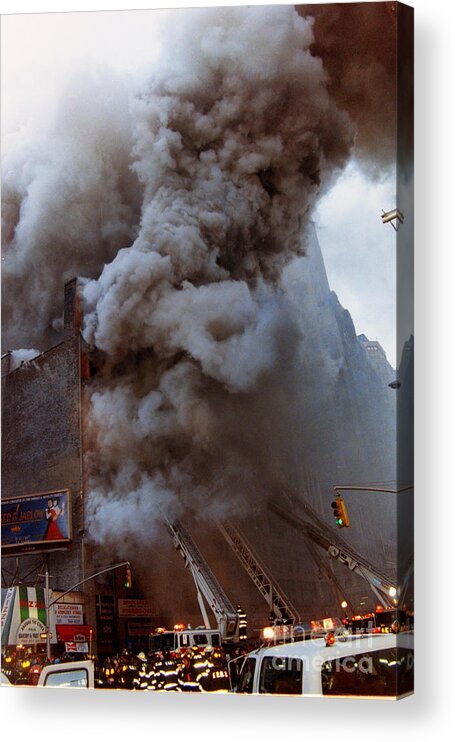 Fdny Acrylic Print featuring the photograph Manhattan 6th Alarm Fire by Steven Spak