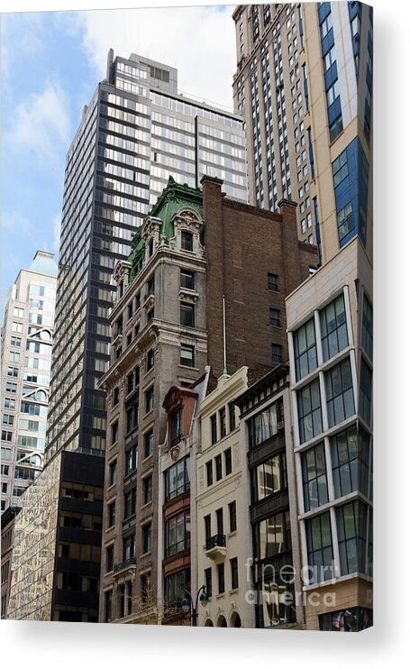 5th Avenue Acrylic Print featuring the photograph Manhattan Architecture by Jannis Werner