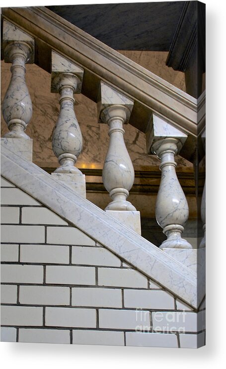 Annapolis Acrylic Print featuring the photograph Marble Staircase by Mark Dodd