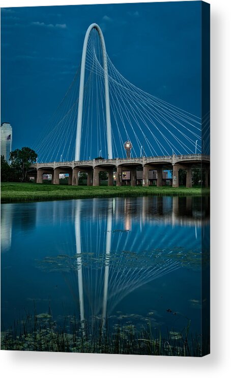 Margaret Hunt Hill Bridge Acrylic Print featuring the photograph Margaret Hunt Hill Bridge by George Buxbaum