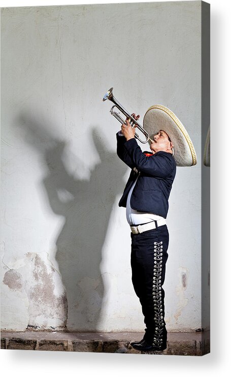 Shadow Acrylic Print featuring the photograph Mariachi by Dougberry