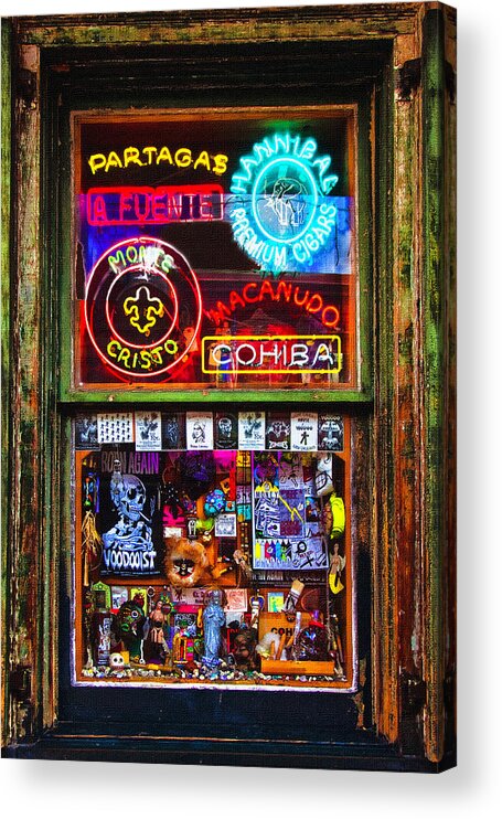 Marie Leveau Acrylic Print featuring the photograph Marie Laveau House of Voodoo by Diana Powell