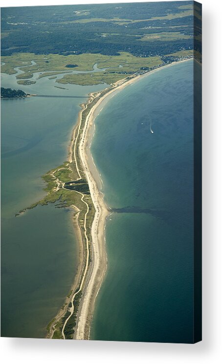 Marshfield Acrylic Print featuring the photograph Marshfield Aerial by Adam Green