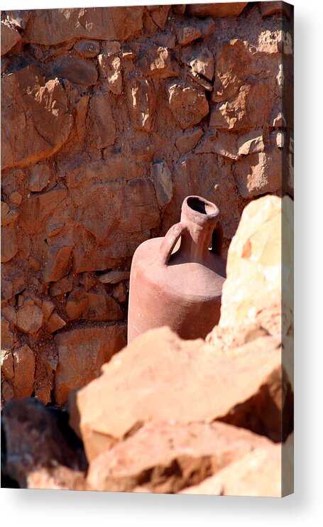 Masada Acrylic Print featuring the photograph Masada by Kathryn McBride
