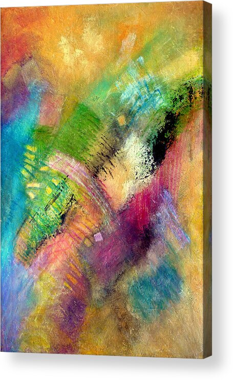 Abstract Acrylic Print featuring the painting Memories of My Youth #2 by Jim Whalen