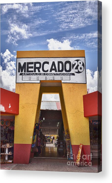 Cancun Acrylic Print featuring the photograph Mercado 28 in Cancun by Bryan Mullennix