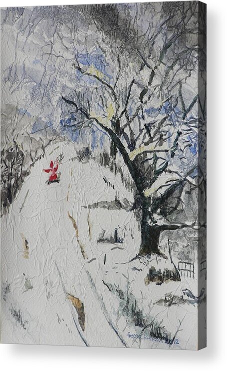 Merry Christmas Acrylic Print featuring the painting Merry Christmas by Geeta Yerra