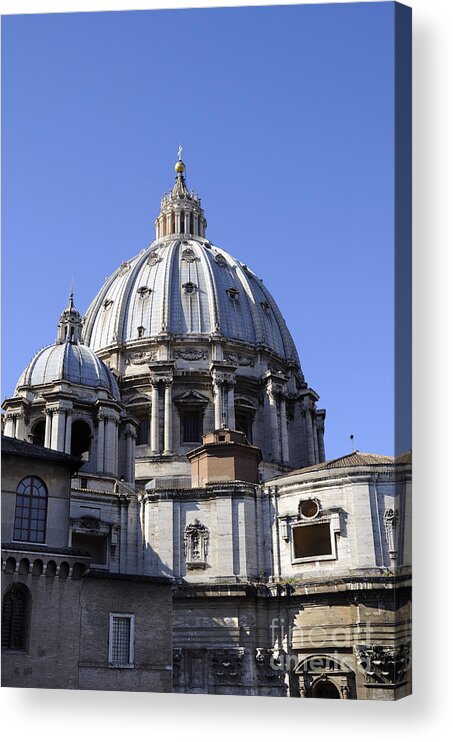 Italy Acrylic Print featuring the photograph Michelangelos Dome by Brenda Kean