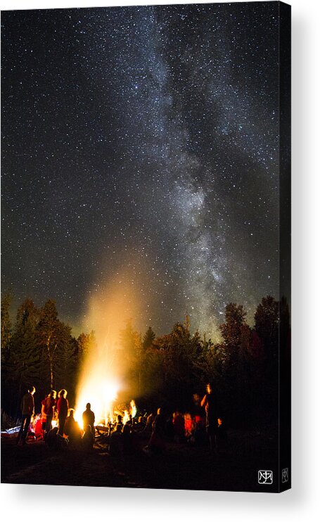 Milky Way Acrylic Print featuring the photograph Milky Way at Flagstaff Hut by John Meader