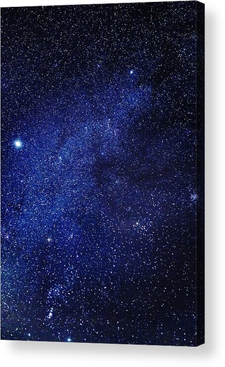 Photography Acrylic Print featuring the photograph Milky Way Galaxy, Lapland, Sweden by Panoramic Images
