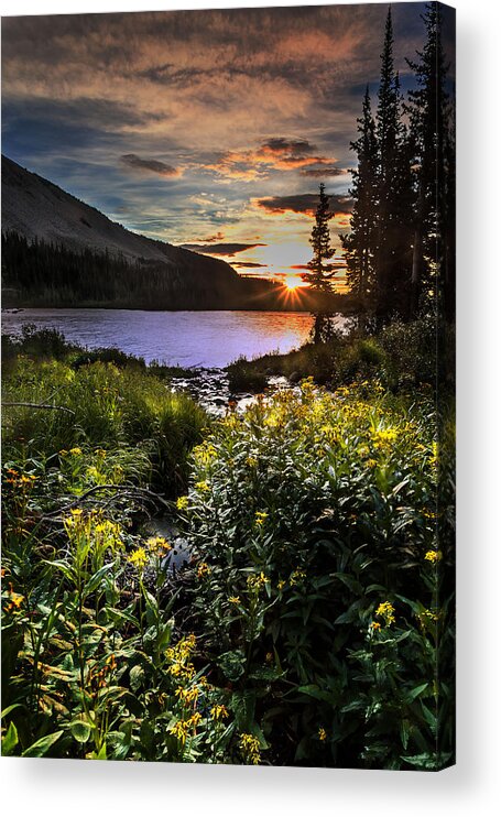 Landscape Acrylic Print featuring the photograph Mitchell Sunrise by Steven Reed