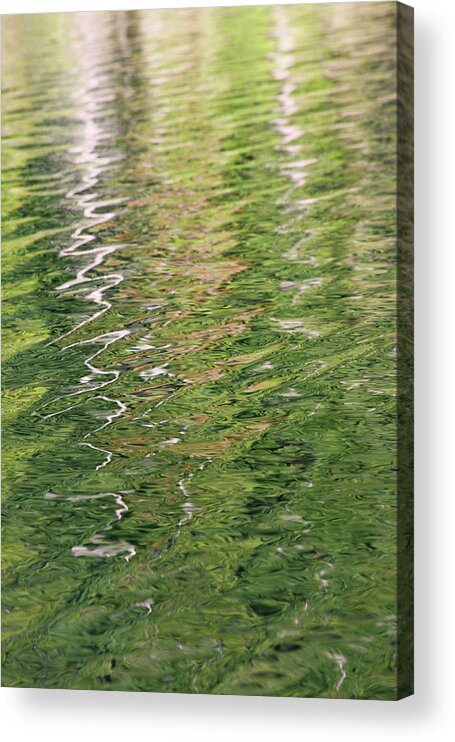 Impressionistic Acrylic Print featuring the photograph Monet Reflections 2 by James Knight