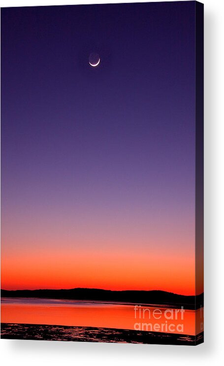 California Acrylic Print featuring the photograph Moon Smile by Alice Cahill