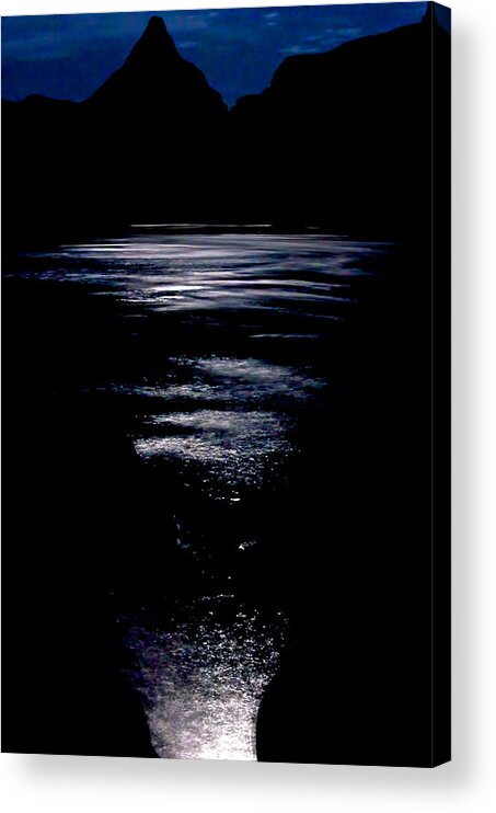 Moon Acrylic Print featuring the photograph Moon Water by Britt Runyon