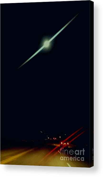 Desert Moon Acrylic Print featuring the photograph Moondate by Angela J Wright