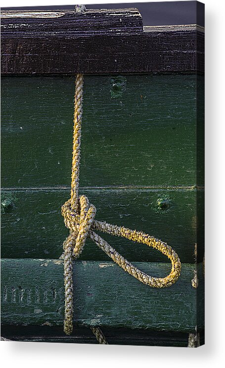 Mooring Hitch Acrylic Print featuring the photograph Mooring Hitch by Marty Saccone
