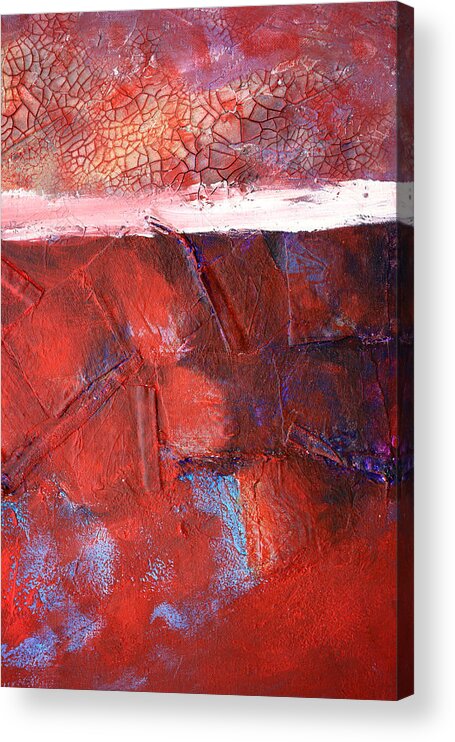 Mixed Media Acrylic Print featuring the mixed media Morning Grit by Nancy Merkle