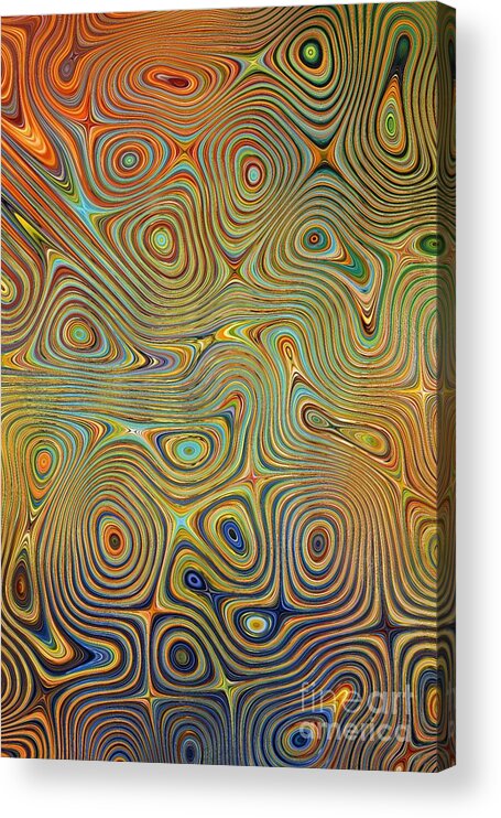 Pearlescent Acrylic Print featuring the digital art Mother Of Pearl by Chris Butler
