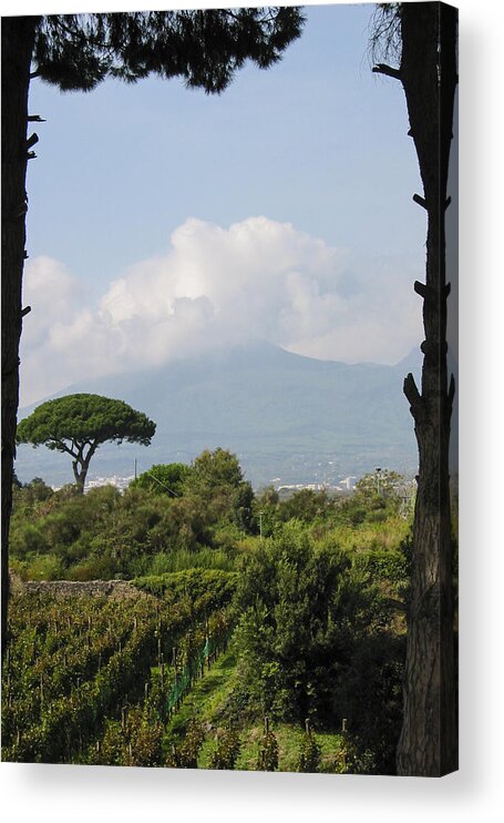 3scape Acrylic Print featuring the photograph Mount Vesuvius by Adam Romanowicz