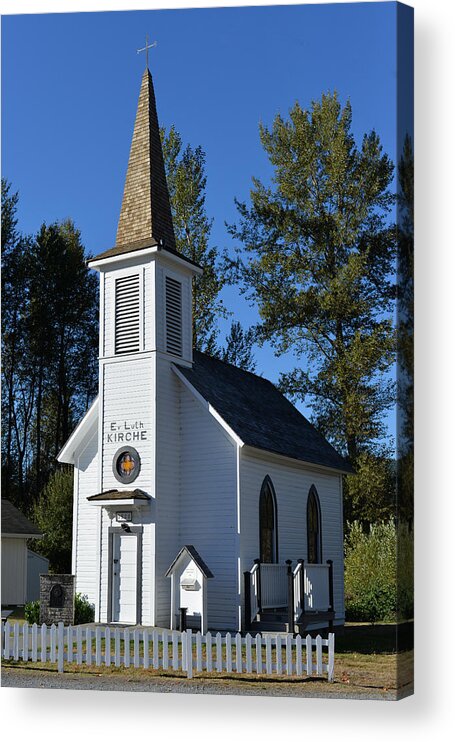 Fall Acrylic Print featuring the photograph Mountain Chapel by Anthony Baatz