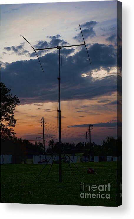 Sunset Acrylic Print featuring the photograph NA1RL Field Day by Edward Sobuta