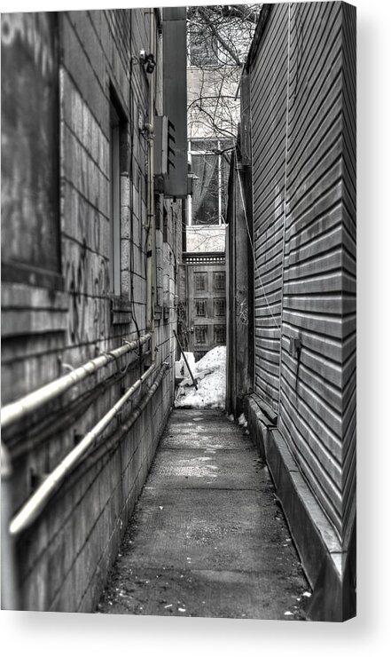 Alley Acrylic Print featuring the photograph Narrow Alley by Nicky Jameson