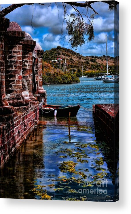 Fine Art America Tom Prendergast Acrylic Print featuring the photograph Nelson's Dockyard Antigua by Tom Prendergast