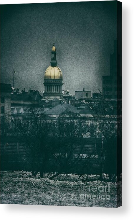 New Jersey Acrylic Print featuring the photograph New Jersey State House by Nicola Fiscarelli