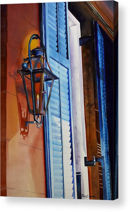 Night Acrylic Print featuring the painting New Orleans at Night by Phyllis London