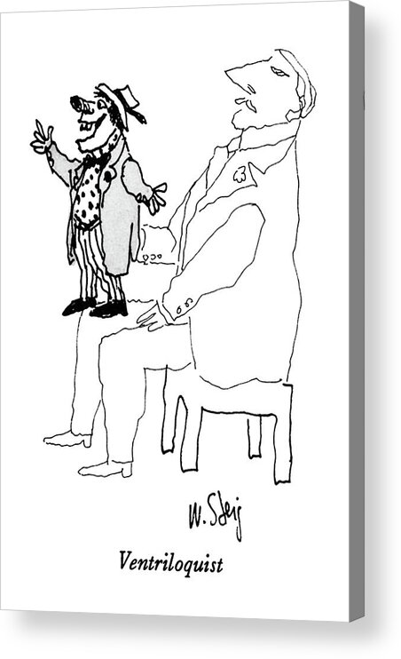 Entertainment Acrylic Print featuring the drawing New Yorker November 17th, 1986 by William Steig