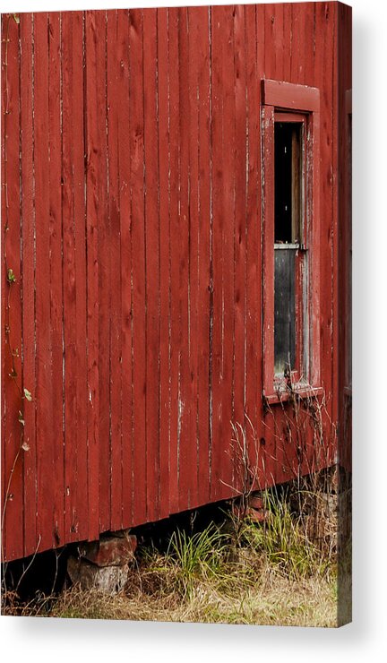 Barn Acrylic Print featuring the photograph Old Barn Window by Debbie Karnes