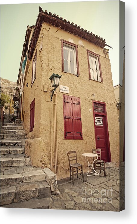 Athens Acrylic Print featuring the photograph Old House by Aiolos Greek Collections