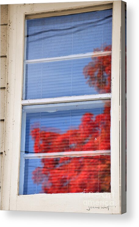 Window Acrylic Print featuring the photograph Old Window Colorful Reflection by Joanne West