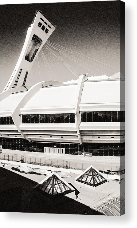 Lith Acrylic Print featuring the photograph Olympic Stadium by Arkady Kunysz