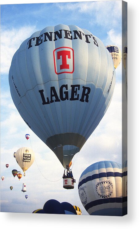 Tennents Acrylic Print featuring the photograph On the Up by Gordon James