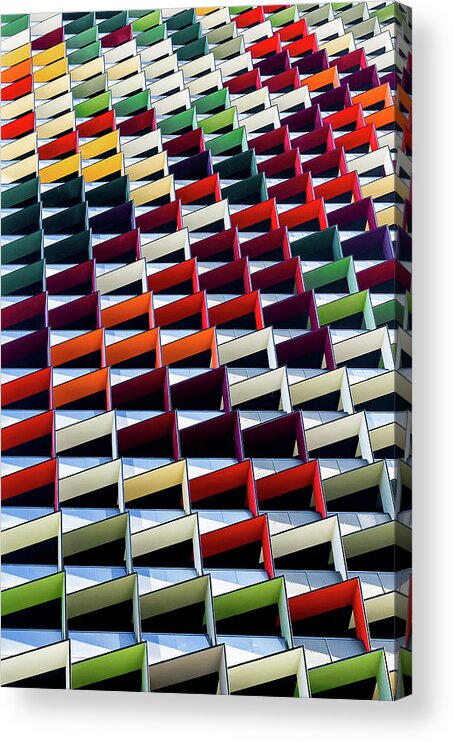Pattern Acrylic Print featuring the photograph Origami by Jared Lim