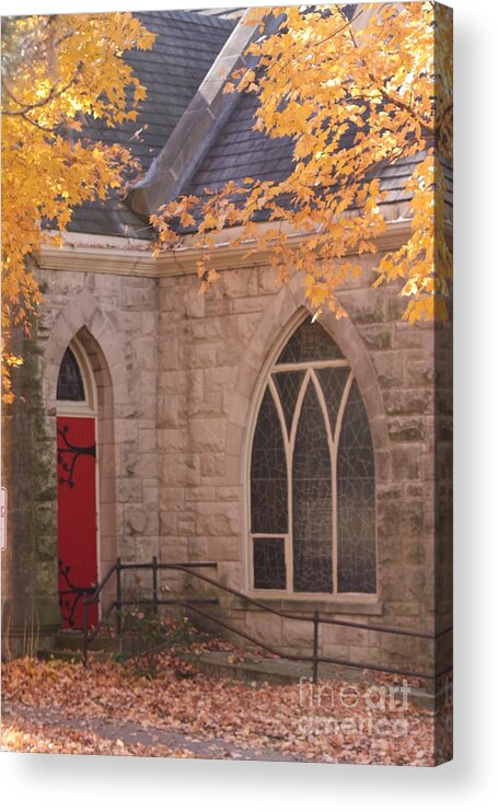 Ottumwa Acrylic Print featuring the photograph Ottumwa Church by Kathryn Cornett
