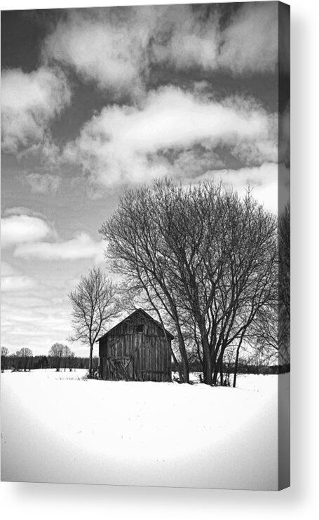Old Farm Building Acrylic Print featuring the photograph Out In The Sticks by Thomas Young