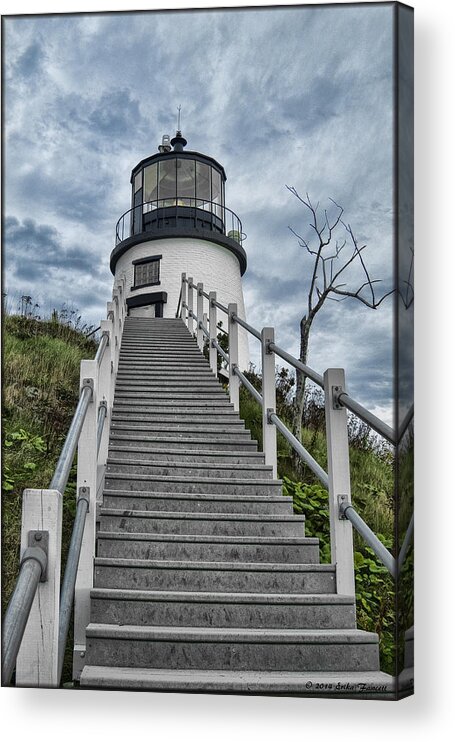 Lighthouse Acrylic Print featuring the photograph Owls Head Lighthouse by Erika Fawcett