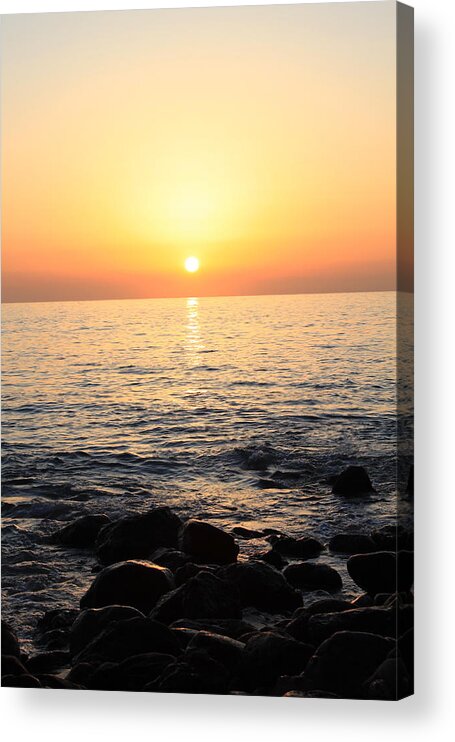 Sunrise Acrylic Print featuring the photograph Pacific Sunrise by Ashley Balkan