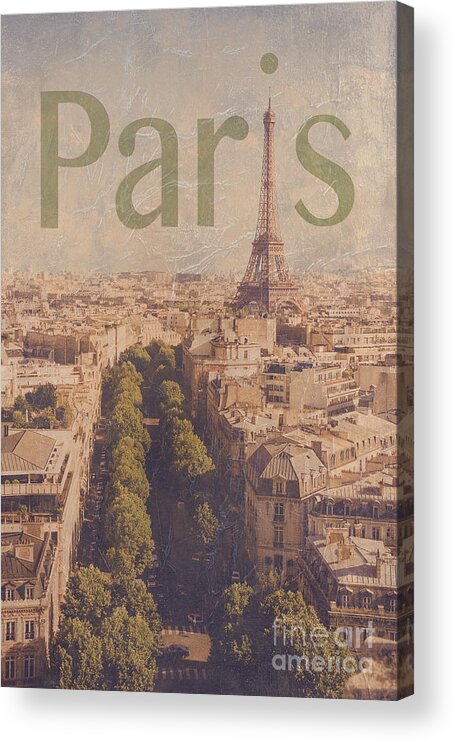 Paris Acrylic Print featuring the photograph Paris by Diane Diederich