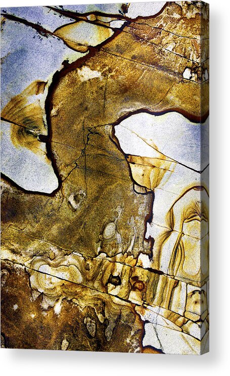 Abstract Acrylic Print featuring the photograph Patterns in Stone - 153 by Paul W Faust - Impressions of Light