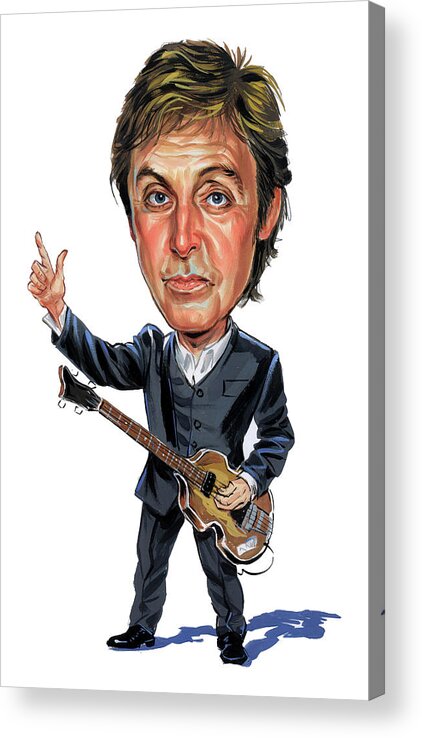 Paul Mccartney Acrylic Print featuring the painting Paul McCartney by Art 
