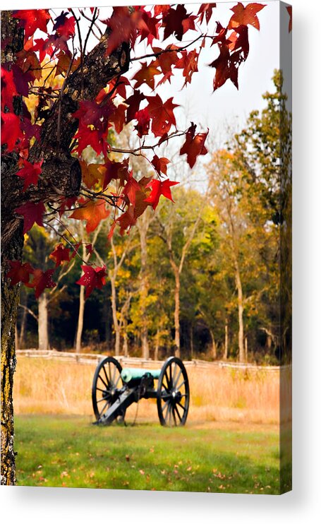 Autumn Acrylic Print featuring the photograph Pea Ridge Military Park by Lana Trussell