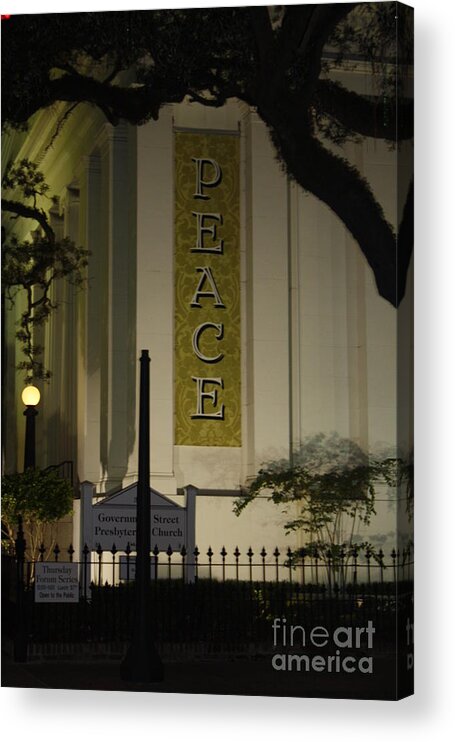 Mobile Alabama Acrylic Print featuring the photograph Peace by Dominique Jorgensen